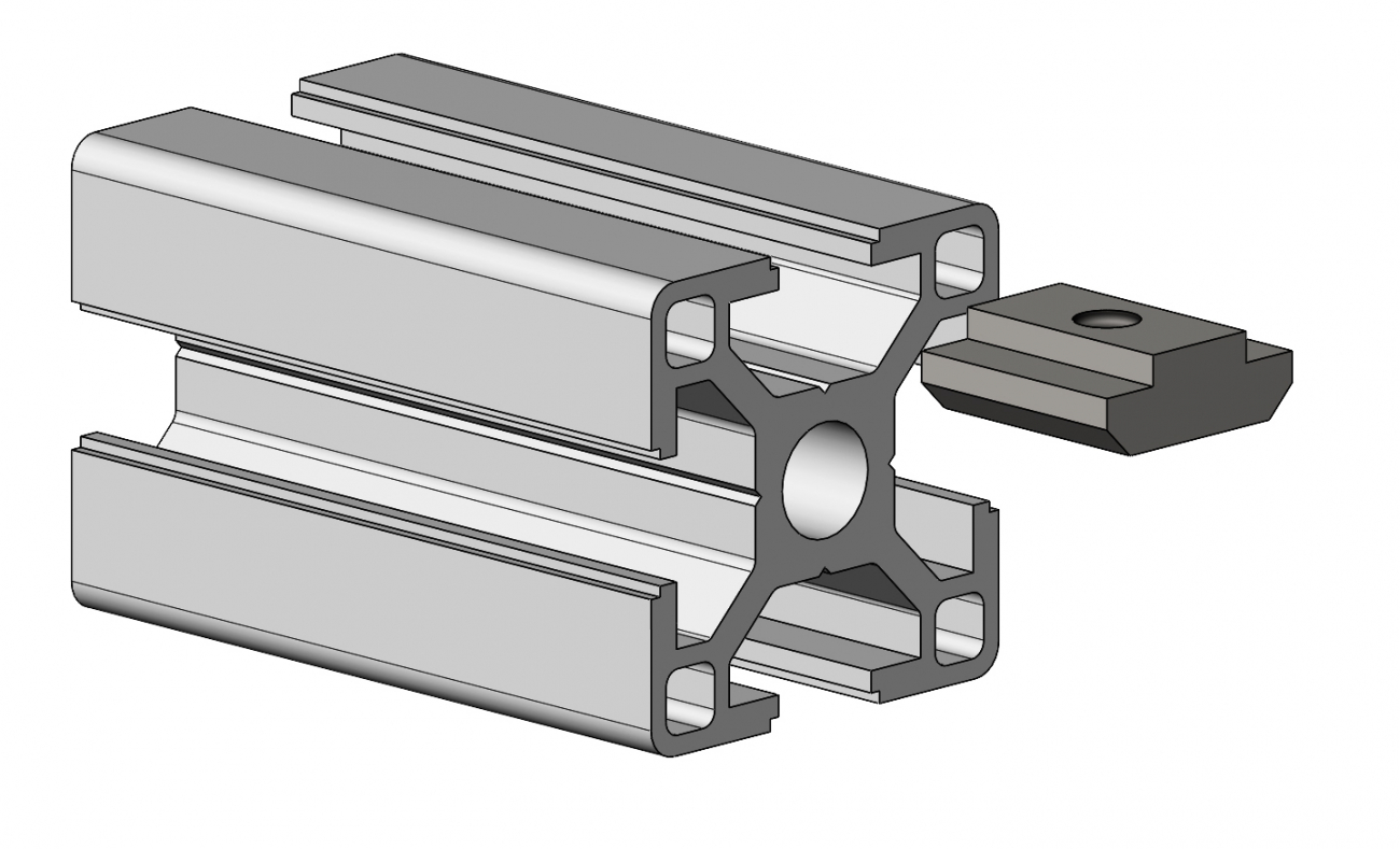 NUTENSTEIN M8 TYP 1 Aluminium PV Befestigung Photovoltaik 10 Stück EUR