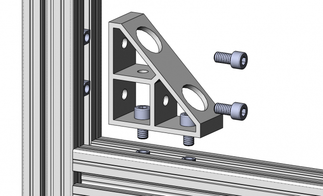 Eckwinkel gezogen lang, Winkel, Eckwinkel, Winkelverbinder Eckwinkel gezogen lang, Eckwinkel, Winkel, Verbindung, Verbinderkwinkel, Maßzeichnung, Zeichnung