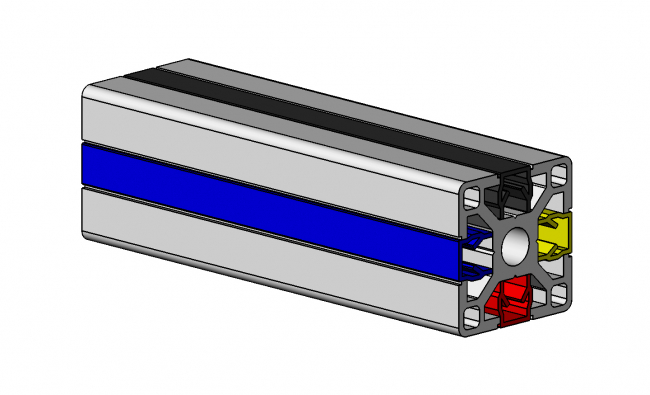 Abdeckprofil für Nut 8, Aluminiumprofil, Systemprofil, Maschinenbauprofil Aluminiumprofil, Systemprofil, Aluprofil, Maschinenbauprofil, Raster 20, Raster 30, Raster 40, Raster 45, Raster 50, Nut 6, Nut 8, Nut 10, Profilzubehör