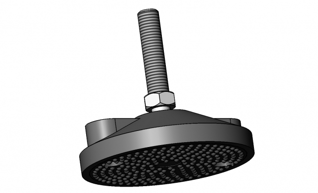 Anti-Rutsch-Einlage für Gelenkfuß, Stellfuß, Tischfuß Gewindefuß, Fuß, Rund, M12, Kugelkopfgelenk, Gewindespindel, M8, Ständer, Tischfuß, Gestellfuß
