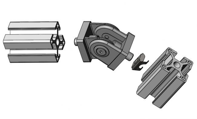 Gelenk 30x30, Winkelverbinder, Stufenlos Winkelverbinder, Gelenke Stufenlos, Gradverbinder, Schrägverbinder, Diagonalverbinder, Diagonalstrebe