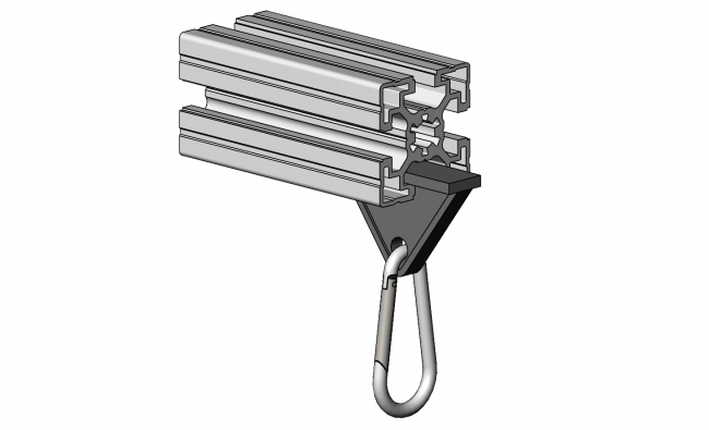 Hängegleiter mit Karabinerhaken, Sicherung, Haken Verbinder, Handling, Sicherung, Haken