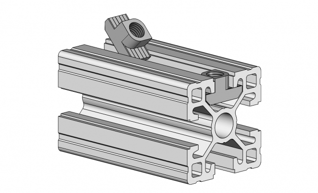 Hammermutter Nut 10, Gewindeplatte, Rhombusstein Profilzubehör, HM, Gewindeplatte, Rhombusstein, Nut, Aluprofiltechnik