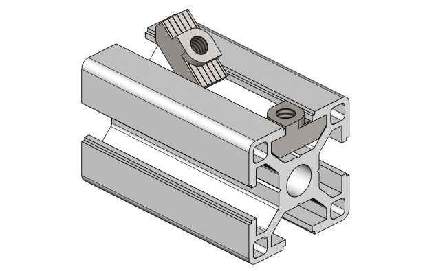 Hammermutter Nut 8, Gewindeplatte, Rhombusstein Profilzubehör, HM, Gewindeplatte, Rhombusstein, Nut, Aluprofiltechnik