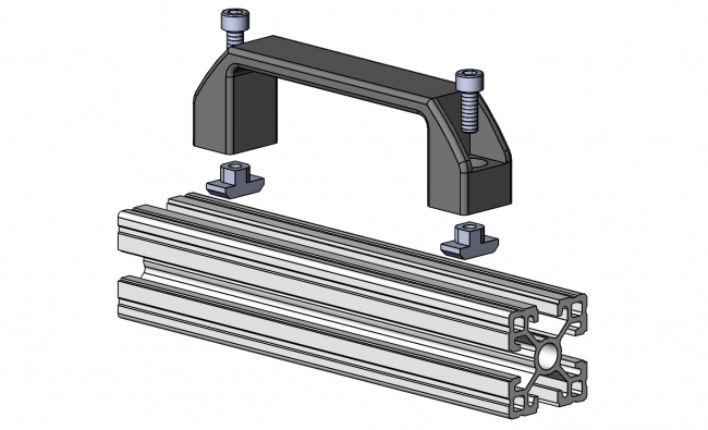 Griff, Sicherheitshandgriff, Maschinenbauordnung, Designhandgriff, Aluhandgriff, Alu Handgriff, Aluminium Profilsystem