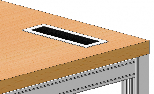 Kabeldurchlass 200x70mm, Kabel, Durchlass, Kabeldurchführung, Tülle