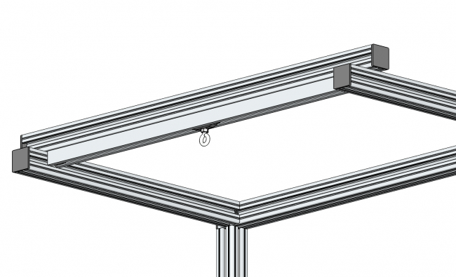 Rollschiene, Abhängung, Balancer, Aufhängung, Laufkatze, Laufschlitten