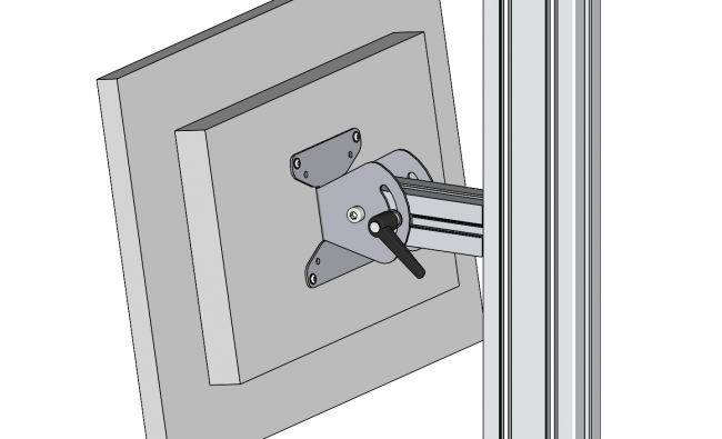 Monitorhalter Blech, VESA Adapter, Schwenkarm, Monitorständer VESA Adapter, Schwenkarm, Ergolift, Monitor Wandhalterung, Monitor Tischhalterung, TV Lift, Monitorständer, Konferenzraum, Büro, Monitorhalterung Vollbeweglich, Monitor Arm Tischhalterung für Monitore, Bildschirme bis zu 27 Zoll, 8kg Belastbarkeit pro Arm