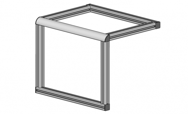 Profil 20 x 20 Radius, Aluminiumprofil, Systemprofil, Maschinenbauprofil Profil 20 x 20 Radius, Profil 20, Profil, Grundprofil, Radius