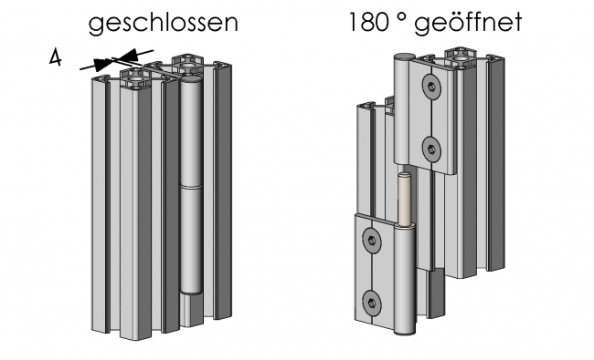 Scharnier innenliegend aushängbar, Angel, Gelenk, Beschlag Angel, Gelenk, Beschlag, Drehgelenk, Haspe