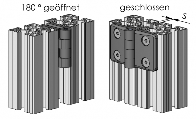 Scharnier verrundet Kunststoff, Angel, Gelenk, Beschlag Angel, Gelenk, Beschlag, Drehgelenk, Haspe
