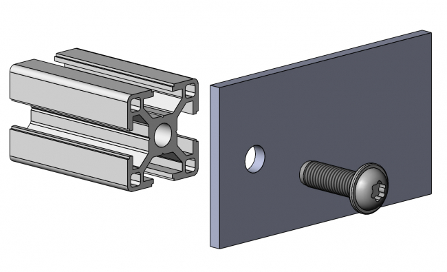 Spezialschraube selbstschneidend, Spezialschraube, Schraube, Spezial, Selbstschneidend, Profilzubehör, trilobular, SS, SSS, Sonderform Selbstfurchend, Selbstformend