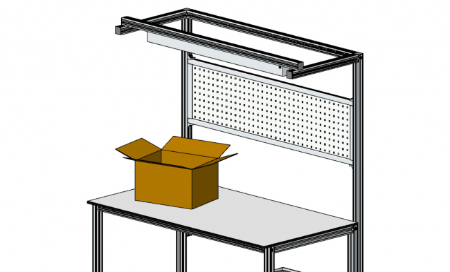 ergonomischer Arbeitsplatz, Ergonomie, Gesundheit am Arbeitsplatz, Logistikplatz, Logistikarbeitsplatz, Versandplatz, Werkbank, Systemplatz, Montageplatz, Modular, Arbeitstisch, Arbeitsstation