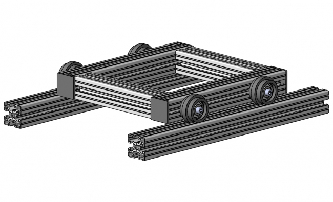 Tragrolle mit Führung, Lineareinheit, Lineartechnik, Linearrollen, Linearschlitten, Gleitschiene, Rollschiene, Lastschlitten