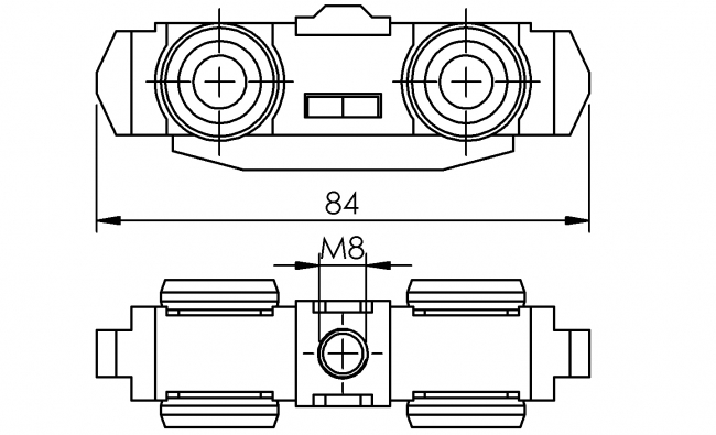Laufkatze, Laufschlitten, Rollschiene, Abhängung, Balancer, Aufhängung, Laufschlitten