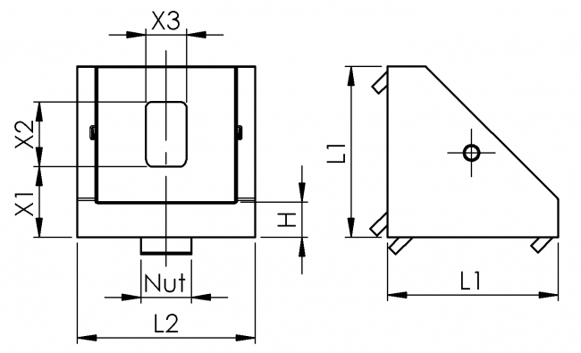 Druckgusswinkel mit Nasen, Eckwinkel, Winkelverbinder, Winkel Winkel, Eckwinkel, Winkelverbinder, Gusswinkel, Aluwinkel, Verbinder, Verbindungselement, Knotenelement