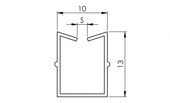 Einfassprofil Nut 10, Flächenelement, Türenelement Flächenelement, Türenelement, Platten, Schreiben, Schutzeinhausung, einfassen, Klemmen, Dichten, Fixieren