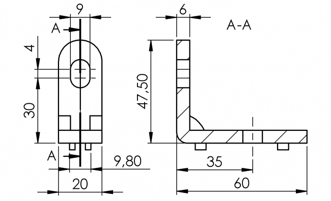 Montageset, Montagehalterung, Einhängewinkel Set, Zaunelement, Profilzubehör