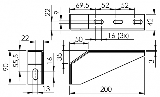 Fundamentwinkel Re / Li, Winkel, Stütze, Träger Fundamentwinkel Re / Li, Fundamentwinkel, Fundament, Winkel, Tragarm, Stütze, Träger, Wandbefestigung, Bodenbefestigung, Fixierung