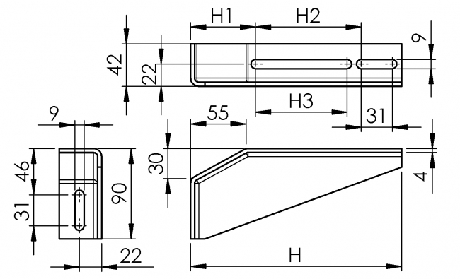 Fundamentwinkel rechts, Winkel, Stütze, Träger Fundamentwinkel Rechts, Fundamentwinkel, Fundament, Winkel, Tragarm, Stütze, Träger, Wandbefestigung, Bodenbefestigung, Fixierung