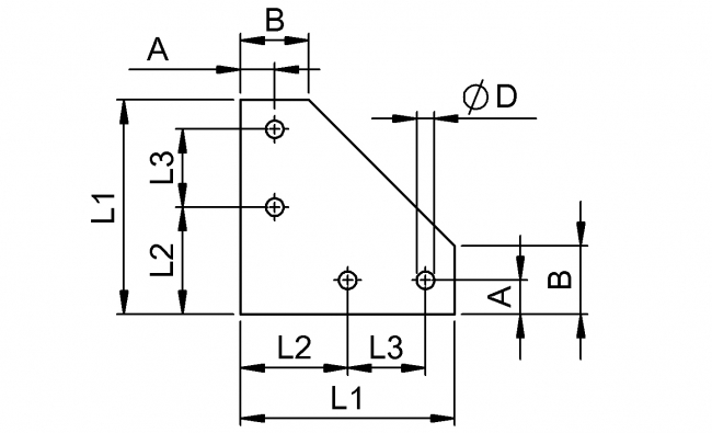 Halteplatte 90°, Lasche, Verbinder Halteplatte 90°, Halteplatte, Halter, Platte, Lasche, Verbinder