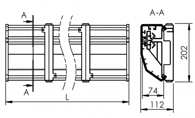Kabelwannen-Set klappbar anthrazit, Kabelführung, Leitungsführung Kabelmanagement, Kabelführung, Leitungsführung, Klappbar, Modular, Ordnung am Arbeitsplatz, Kabelhalterung, Kabelklemme, Büro, Brüstungskanal, Arbeitsplatz
