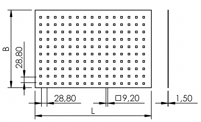 Materialbereitstellung, Werkzeugwand, Flächenelement, Platten, Schreiben, Schutzeinhausung, einfassen, Klemmen, Dichten, Fixieren, Aluprofiltechnik