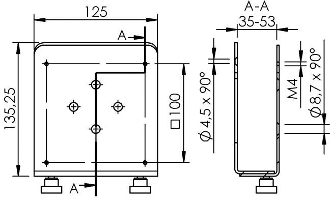 Mini-PC-Halter, VESA mini PC Halterung, VESA, Universelle Halterung für Media Player, Festplatten, Kabel, Satboxen