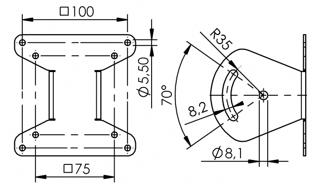 Monitorhalter Blech, VESA Adapter, Schwenkarm, Monitorständer VESA Adapter, Schwenkarm, Ergolift, Monitor Wandhalterung, Monitor Tischhalterung, TV Lift, Monitorständer, Konferenzraum, Büro, Monitorhalterung Vollbeweglich, Monitor Arm Tischhalterung für Monitore, Bildschirme bis zu 27 Zoll, 8kg Belastbarkeit pro Arm
