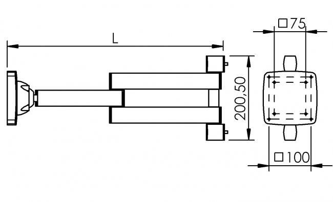 Monitorhalter Schwenkarm, VESA Adapter, Schwenkarm, Monitorständer VESA Adapter, Schwenkarm, Ergolift, Monitor Wandhalterung, Monitor Tischhalterung, TV Lift, Monitorständer, Konferenzraum, Büro, Monitorhalterung Vollbeweglich, Monitor Arm Tischhalterung für Monitore, Bildschirme bis zu 27 Zoll, 8kg Belastbarkeit pro Arm