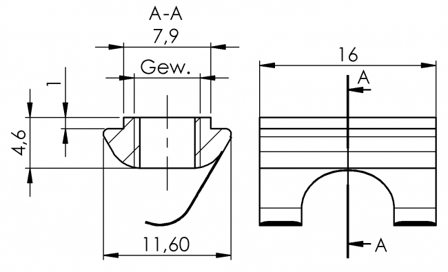 Nutenstein einschwenkbar Nut 8, Gewindeplatte, Rhombusstein Profilzubehör, NS, N-Stein, Gewindeplatte, Rhombusstein, Aluprofiltechnik