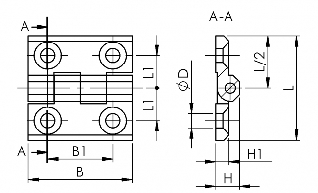 Scharnier rechteckig Metall, Angel, Gelenk, Beschlag Angel, Gelenk, Beschlag, Drehgelenk, Haspe