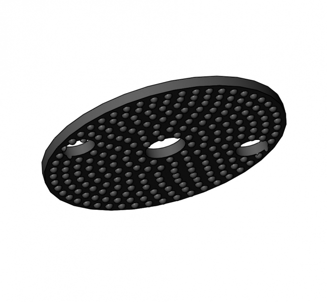 Anti-Rutsch-Einlage für Gelenkfuß, Stellfuß, Tischfuß Gewindefuß, Fuß, Rund, M12, Kugelkopfgelenk, Gewindespindel, M8, Ständer, Tischfuß, Gestellfuß