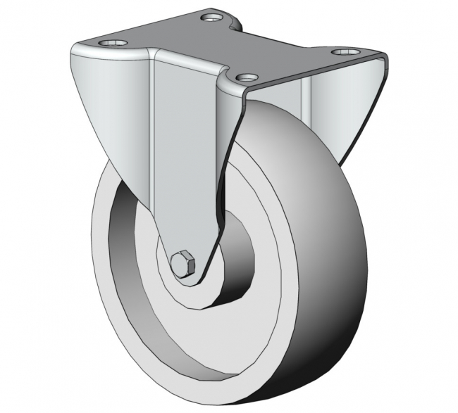 Bockrolle PA, Rad, Reifen, Rolle Lenkrolle, Bockrolle, Feststeller, Rolle, Rückenloch, Rückenplatte, Bodenrollen, Reifen, Transport