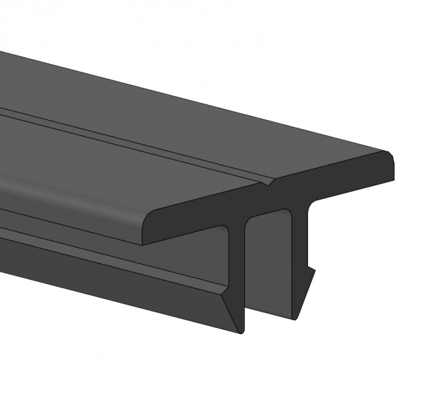 Gleitleiste Nut 10, Abdeckprofil, Gleitprofil Gleitleiste Nut 10, Schutz, Abdeckung, Abdeckprofil, Gleitprofil