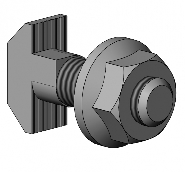 Hammerschraube inkl. M8 Rippmutter Nut 10, Profilzubehör Profilzubehör, HS, Gewindeplatte, Rhombusstein, Nut, Aluprofiltechnik