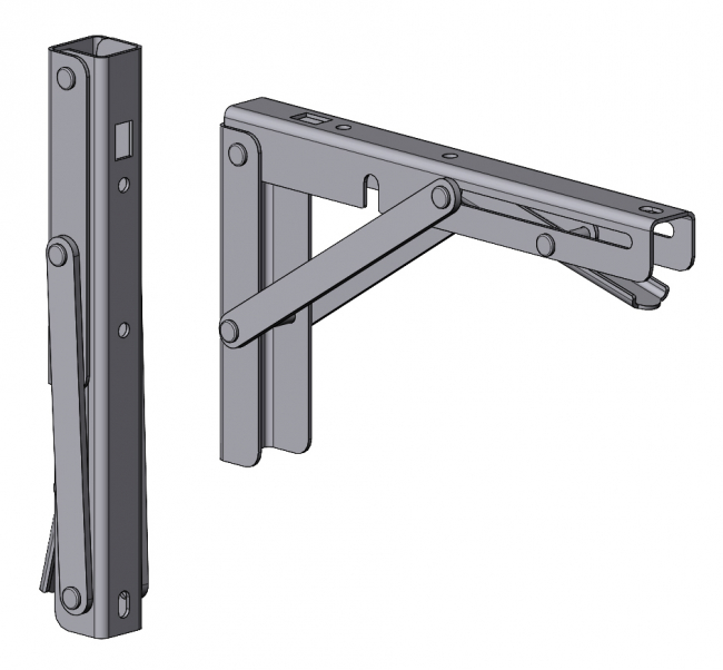 Konsole, Klappe, Scharnier, Stütze, Tragarm, Stütze, Träger, Wandbefestigung, fixierung