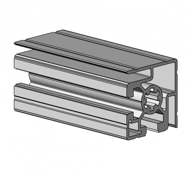 Klemmprofil 2NE Nut 10, Einfassprofil, Rahmenprofil, Endprofil, Eckprofil, Aluminiumprofil, Systemprofil, Aluprofil, Maschinenbauprofil, Raster 30, Nut 8