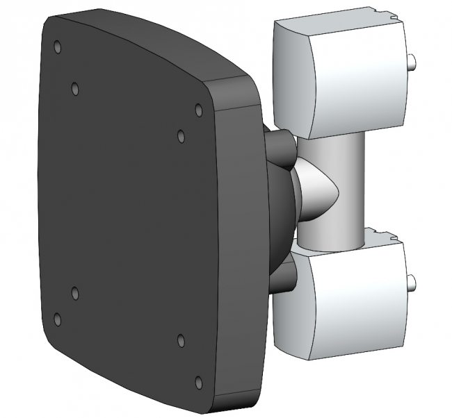 Monitorhalter, VESA Adapter, Schwenkarm, Monitorständer VESA Adapter, Schwenkarm, Ergolift, Monitor Wandhalterung, Monitor Tischhalterung, TV Lift, Monitorständer, Konferenzraum, Büro, Monitorhalterung Vollbeweglich, Monitor Arm Tischhalterung für Monitore, Bildschirme bis zu 27 Zoll, 8kg Belastbarkeit pro Arm