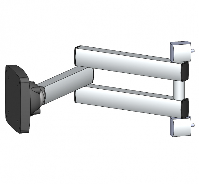 Monitorhalter Schwenkarm, VESA Adapter, Schwenkarm, Monitorständer VESA Adapter, Schwenkarm, Ergolift, Monitor Wandhalterung, Monitor Tischhalterung, TV Lift, Monitorständer, Konferenzraum, Büro, Monitorhalterung Vollbeweglich, Monitor Arm Tischhalterung für Monitore, Bildschirme bis zu 27 Zoll, 8kg Belastbarkeit pro Arm