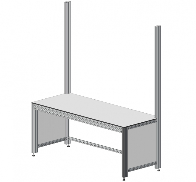 Logistikplatz, Logistikarbeitsplatz, Versandplatz, Werkbank, Systemplatz, Montageplatz, Modular, Arbeitstisch, Arbeitsstation
