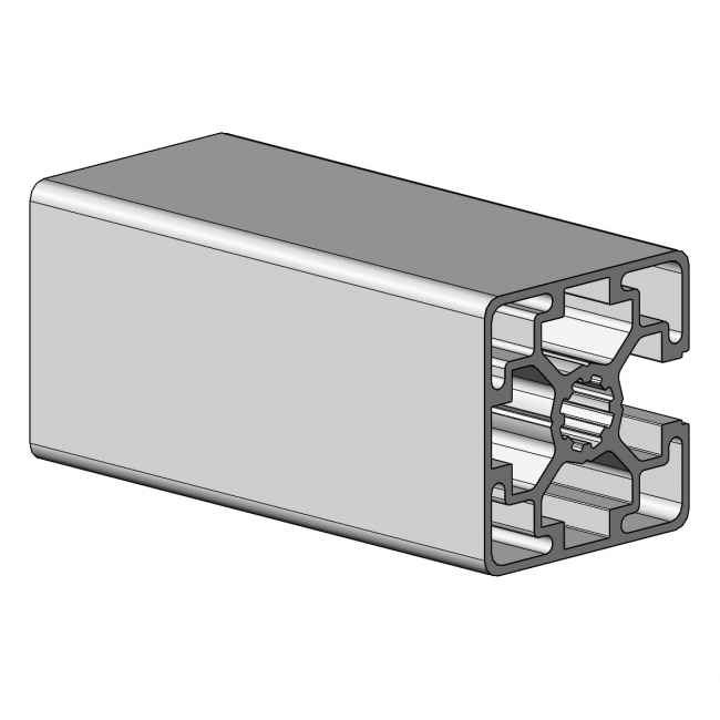 Profil 45 x 45 1N, Profil 45, 1N, Profil, Grundprofil, Aluminiumprofil, Systemprofil, Aluprofil, Maschinenbauprofil, Raster 45, Nut 10, Aluprofiltechnik