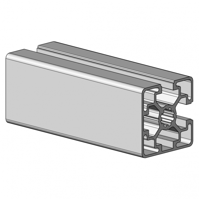 Profil 45 x 45 2N, Profil 45, 2N, Profil, Grundprofil, Aluminiumprofil, Systemprofil, Aluprofil, Maschinenbauprofil, Raster 45, Nut 10, Aluprofiltechnik