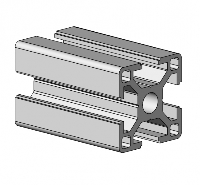 Profil 30 x 30  Profil 30, Profil, Grundprofil, Aluminiumprofil, Systemprofil, Aluprofil, Maschinenbauprofil, Raster 30, Nut 8, Aluprofiltechnik