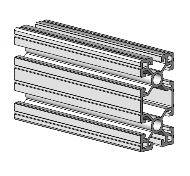 Profil 40 x 80, Aluminiumprofil, Systemprofil, Maschinenbauprofil Profil 40 x 80, Profil 40, Profil 80, Profil, Grundprofil, Aluminiumprofil, Systemprofil, Aluprofil, Maschinenbauprofil, Raster 40, Nut 10, Aluprofiltechnik