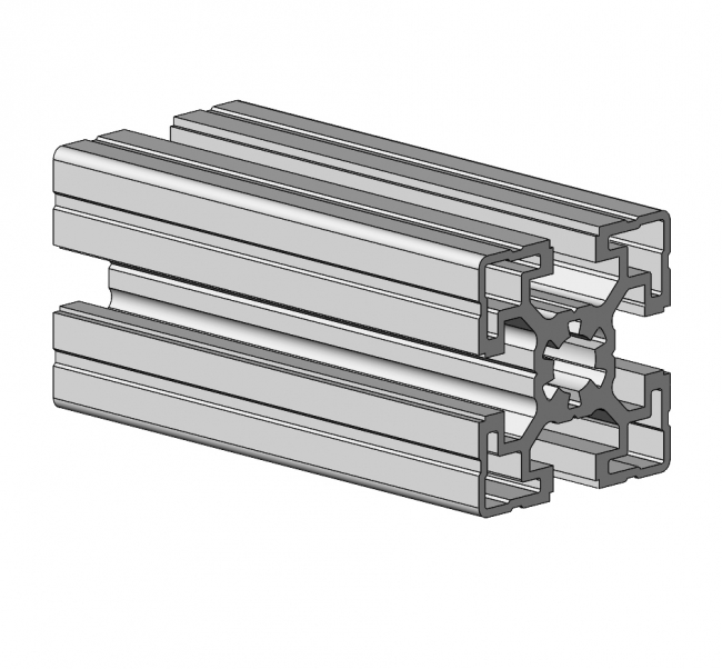 Profil 45 x 45, Profil 45, Profil, Grundprofil, Aluminiumprofil, Systemprofil, Aluprofil, Maschinenbauprofil, Raster 45, Nut 10, Aluprofiltechnik