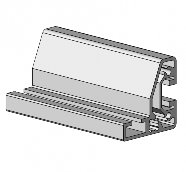 Profil 45 x 45 Führungsprofil, Aluminiumprofil, Systemprofil, Maschinenbauprofil Profil 45 x 45 Führungsprofil, Sonderprofil, Profil 45, Sonderprofil, Profil, Grundprofil