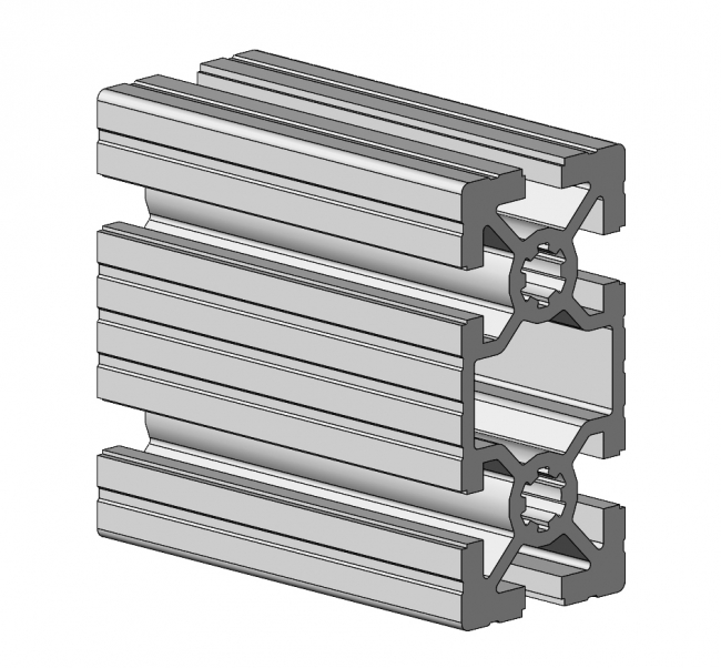 Profil 45 x 90, Profil 45, Profil, Grundprofil, Aluminiumprofil, Systemprofil, Aluprofil, Maschinenbauprofil, Raster 45, Nut 10, Aluprofiltechnik