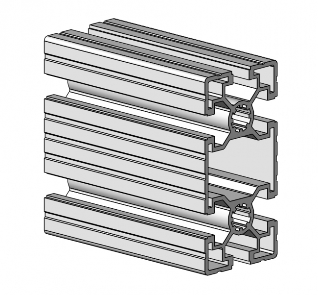 Profil 45 x 90 leicht, Profil 45, leicht, Profil, Grundprofil, Aluminiumprofil, Systemprofil, Aluprofil, Maschinenbauprofil, Raster 45, Nut 10, Aluprofiltechnik