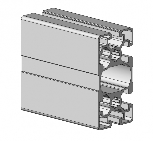 Profil 45 x 90, 4N, Profil 45, Profil, Grundprofil, Aluminiumprofil, Systemprofil, Aluprofil, Maschinenbauprofil, Raster 45, Nut 10, Aluprofiltechnik